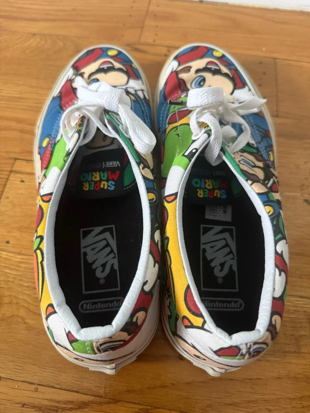 Limited Edition Super Mario Vans Era Sneakers - Men Sz 7.5/ Women Sz 9